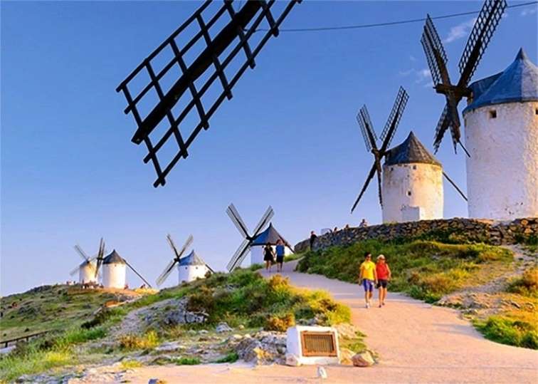 landscape with windmills online puzzle