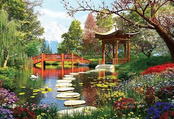 Jardin japonais. puzzle en ligne