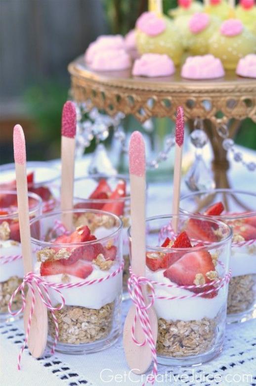 Vackra snacks - desserter pussel på nätet