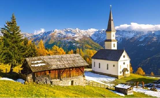Австрийски пейзаж. онлайн пъзел