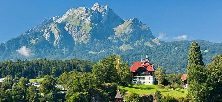 Schweiz. Berg Pilatus. Online-Puzzle