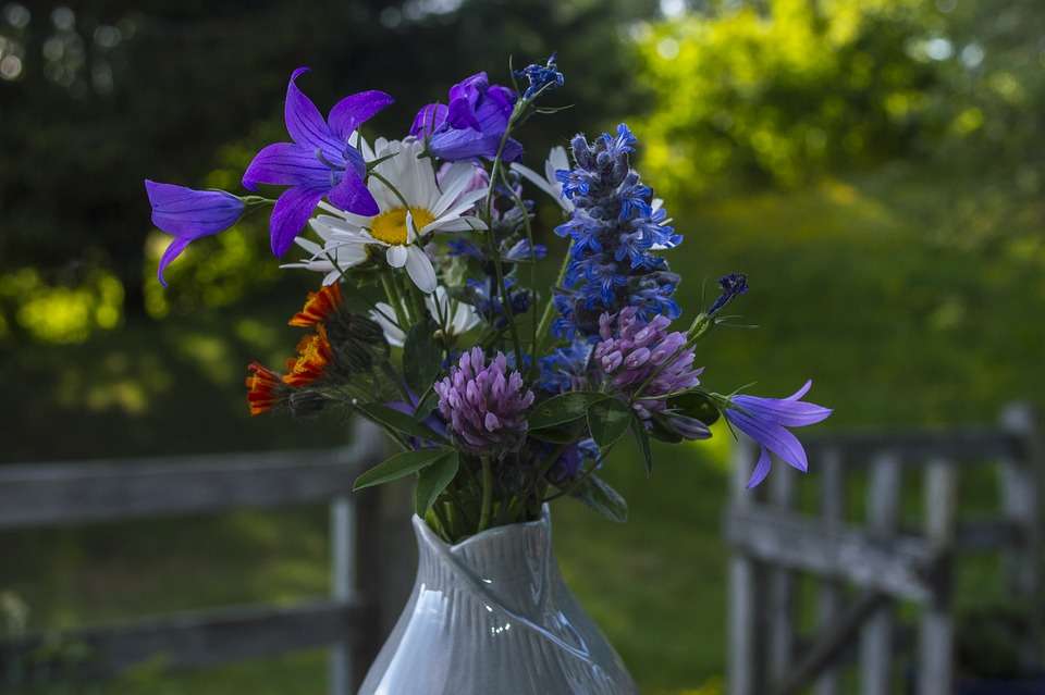 Bloemen in een vaas online puzzel