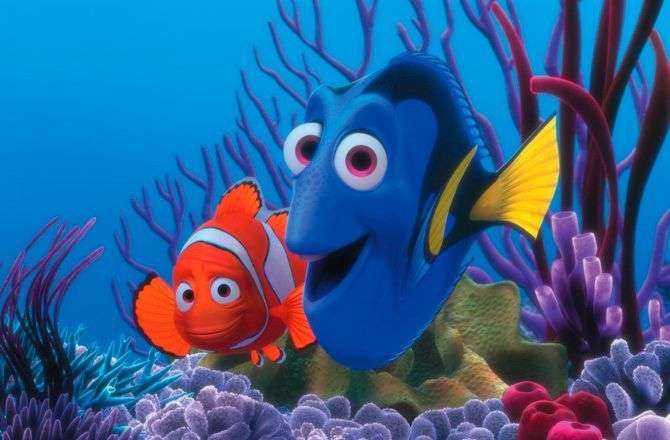 Nemo och Dory pussel på nätet