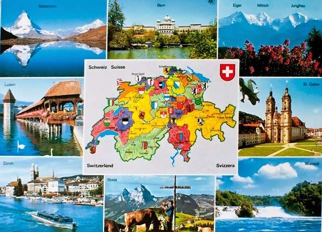 Schweiz. pussel på nätet
