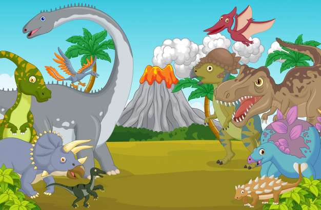 A era dos dinossauros puzzle online