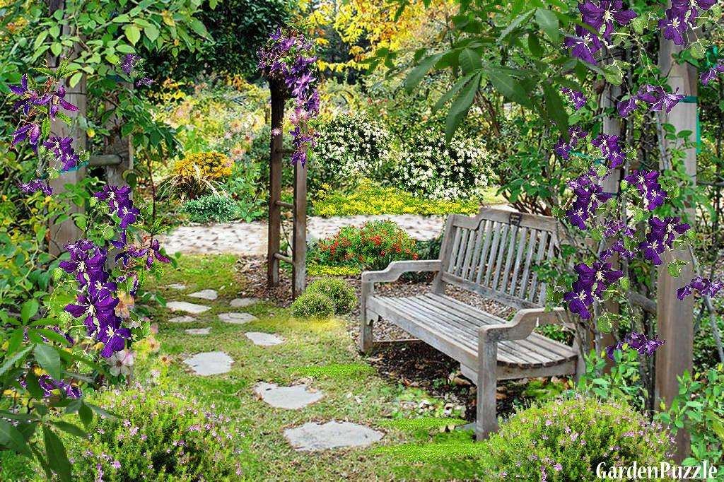 grădină de grădină puzzle online