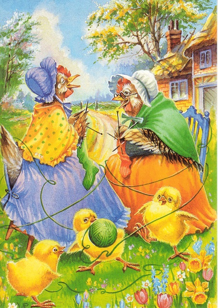 Chickens and Chickens. jigsaw puzzle online