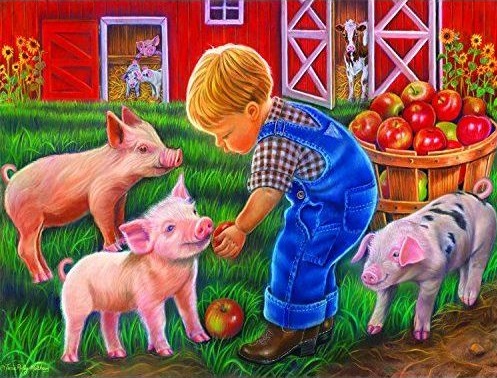 Three pigs. jigsaw puzzle online