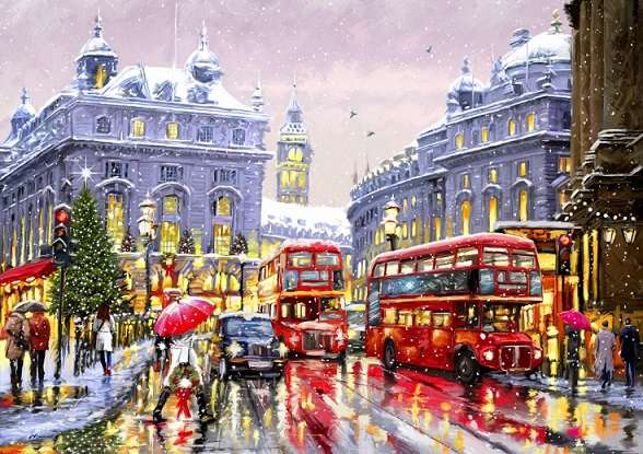 Winter London. jigsaw puzzle online