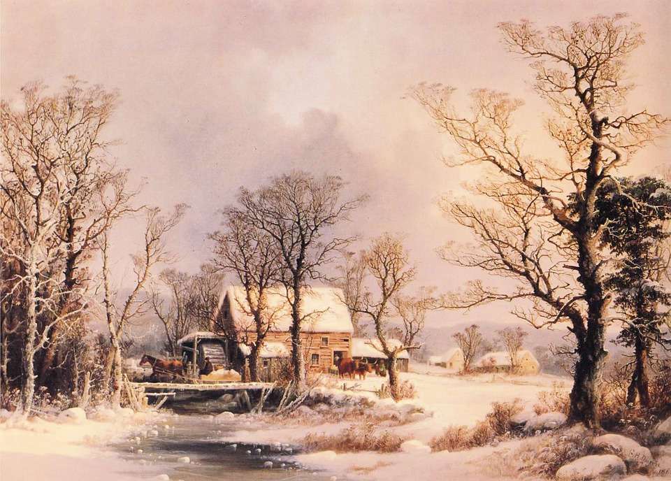 Winter in the past jigsaw puzzle online