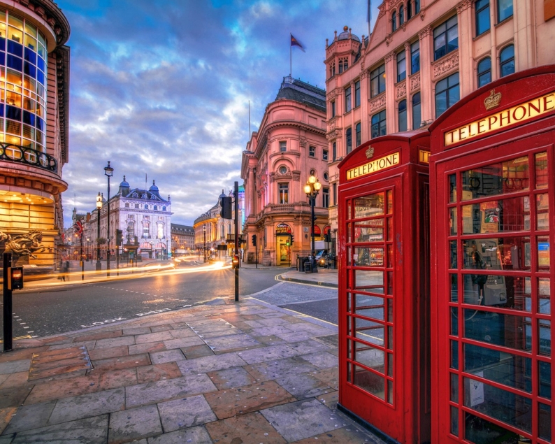 London in der Abenddämmerung Puzzlespiel online