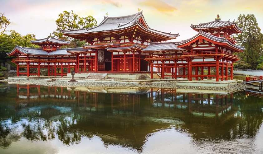 Japan. Kyoto. pussel på nätet