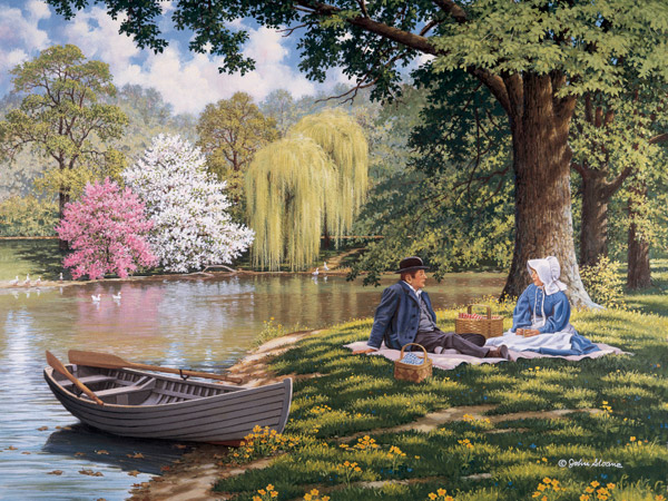 By the lake. jigsaw puzzle online