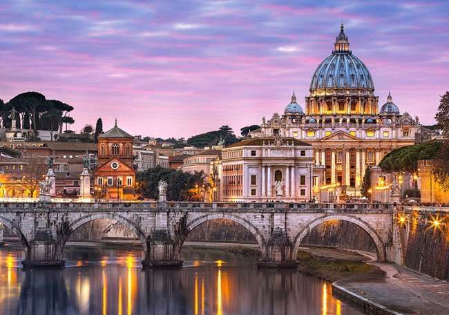 Italien. Vatikanen. pussel på nätet