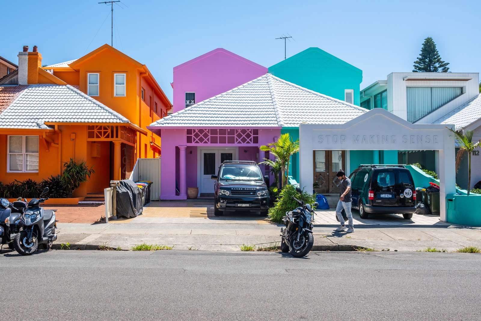 Barevné domy v Sydney skládačky online