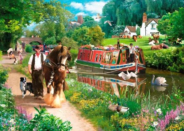 Sul fiume inglese. puzzle online