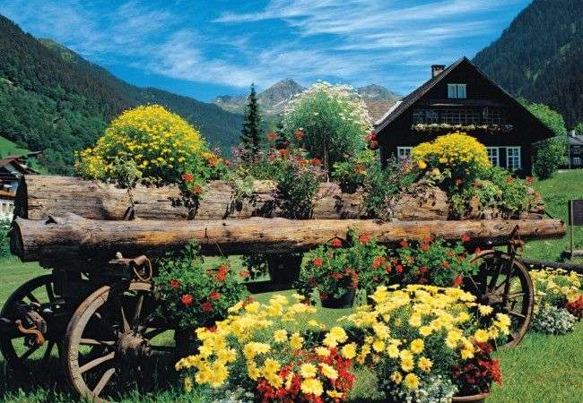 Zahradní dekorace. skládačky online