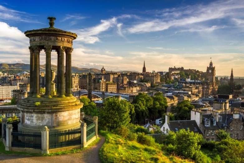 Edinburgh, panorama Pussel online