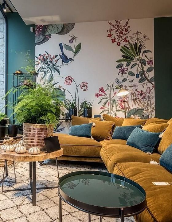 Belo interior, tema floral puzzle online