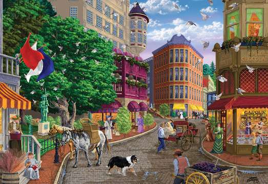Egy színes város. online puzzle