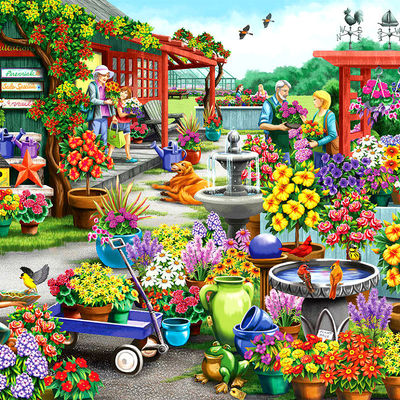 Magasin de fleurs. puzzle en ligne