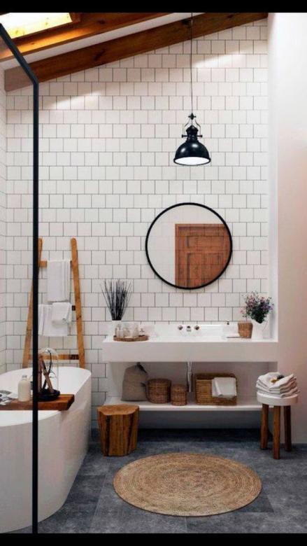 Мінімалістична ванна кімната онлайн пазл