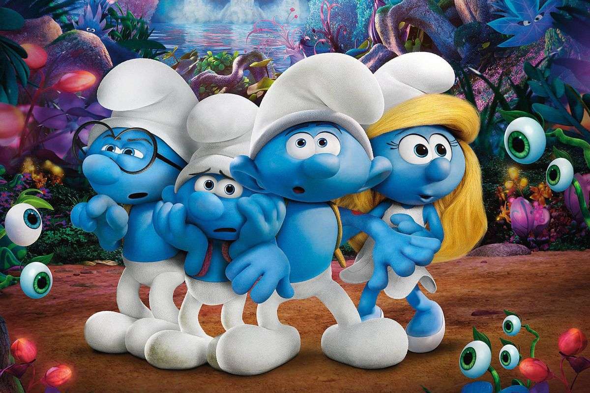 Micile creaturi albastre - smurfii puzzle online