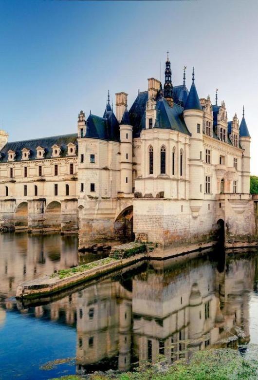 Chenonceaux slott, Frankrike pussel på nätet