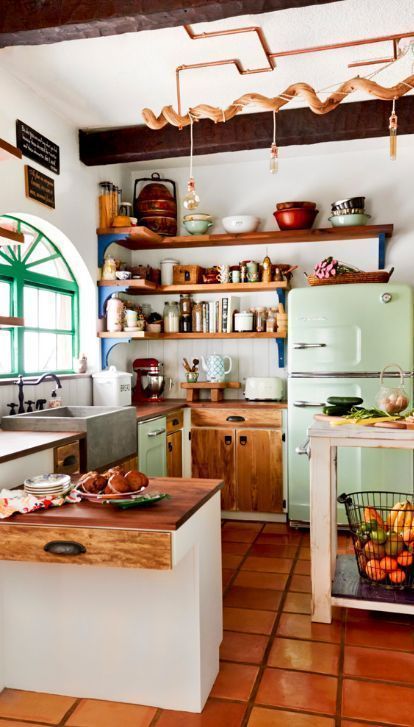 Kleurrijke, moderne keuken legpuzzel online