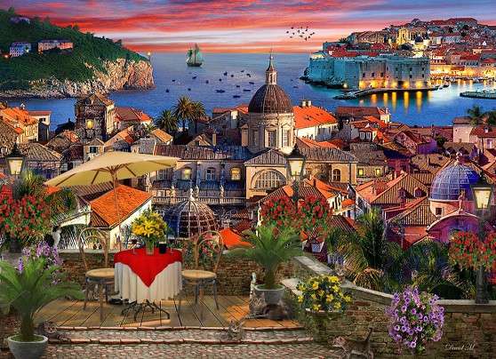 Seaside town. jigsaw puzzle online