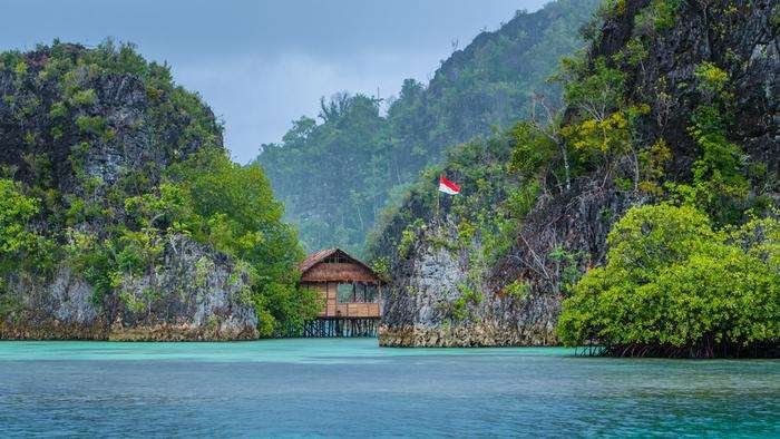 Vackra Indonesien pussel på nätet