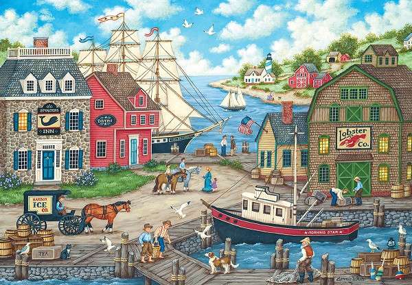 Coastal town. online puzzle