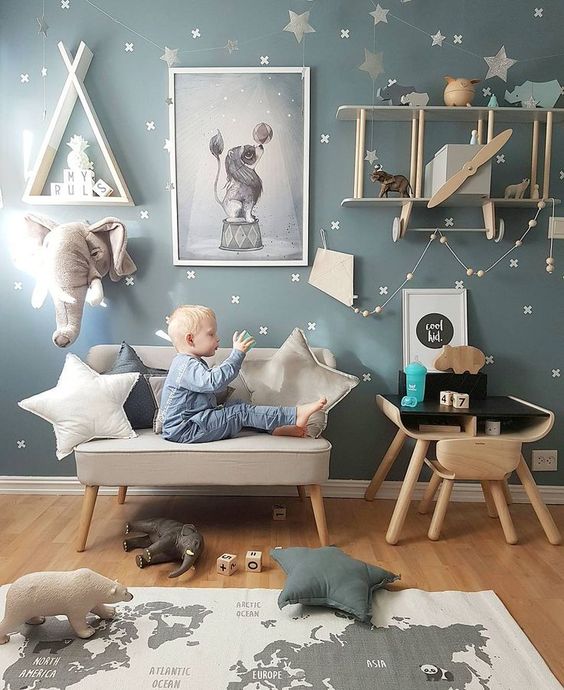 Una stanza per un bambino con un'idea puzzle online