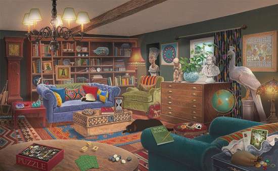 Interior cu ceas. jigsaw puzzle online