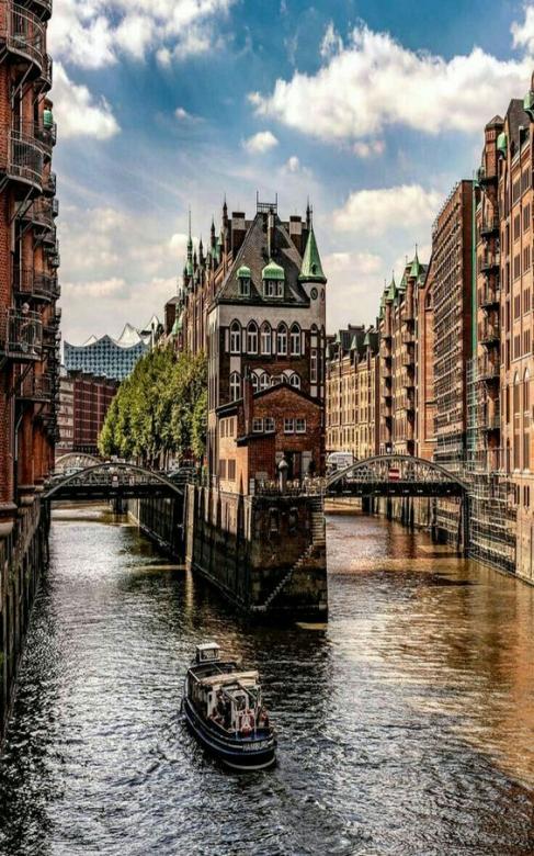 Underbart Hamburg, Tyskland pussel på nätet