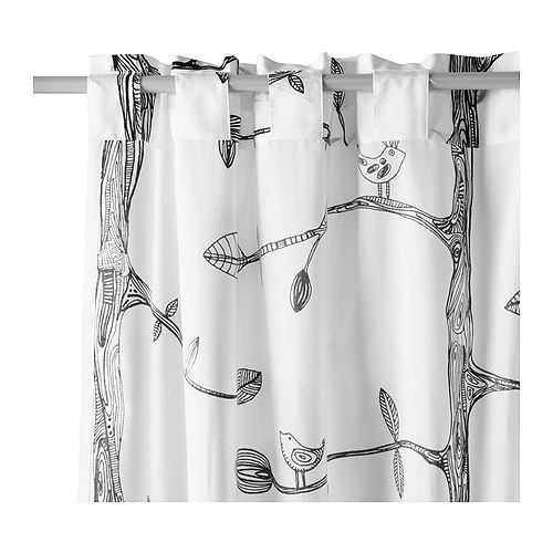 Curtain - birds and trees jigsaw puzzle online