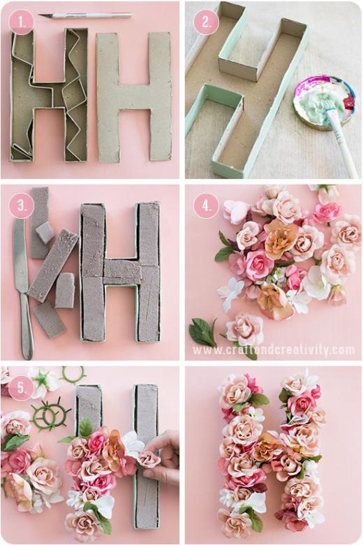 Floral letters online puzzle