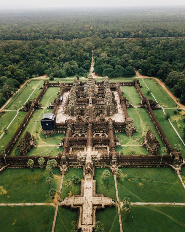 Храм Ангкор Ват Сием Реап, Камбоджа онлайн пъзел