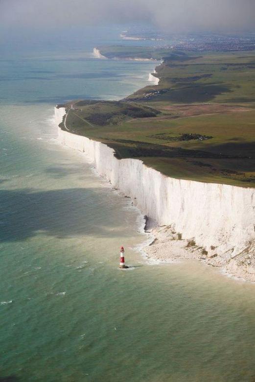 Vita klippor i Dover, England Pussel online