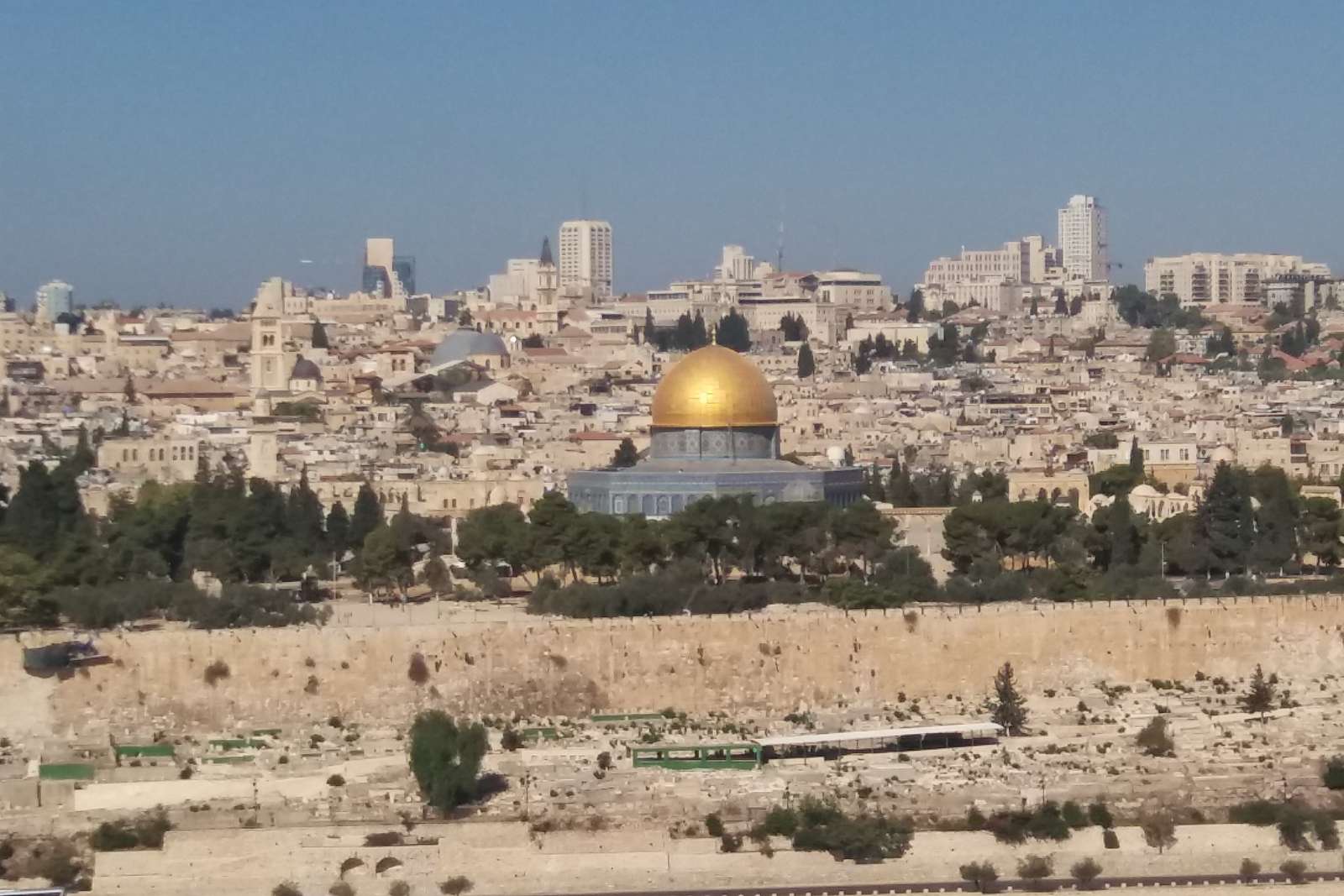 Goldene Moschee auf dem Hügel in Jerusalem. Online-Puzzle