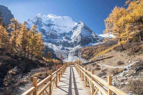Road leading to the mountains. jigsaw puzzle online