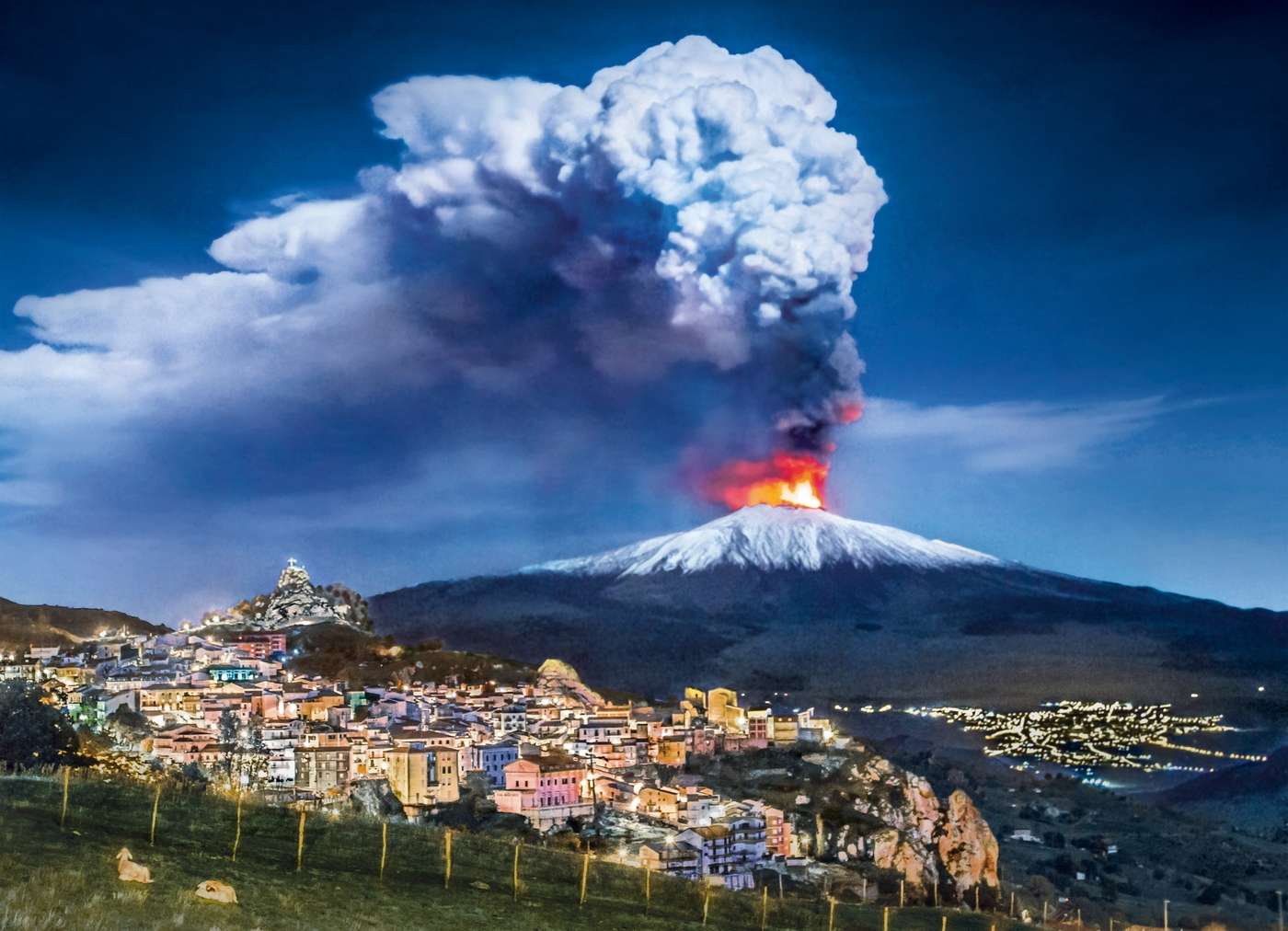 Etna vulkaan. legpuzzel online
