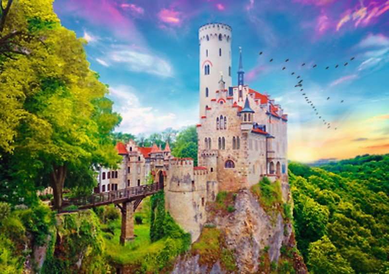 Замъкът Лихтенщайн онлайн пъзел