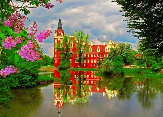 Замок Бад-Мускау. Германия. пазл онлайн