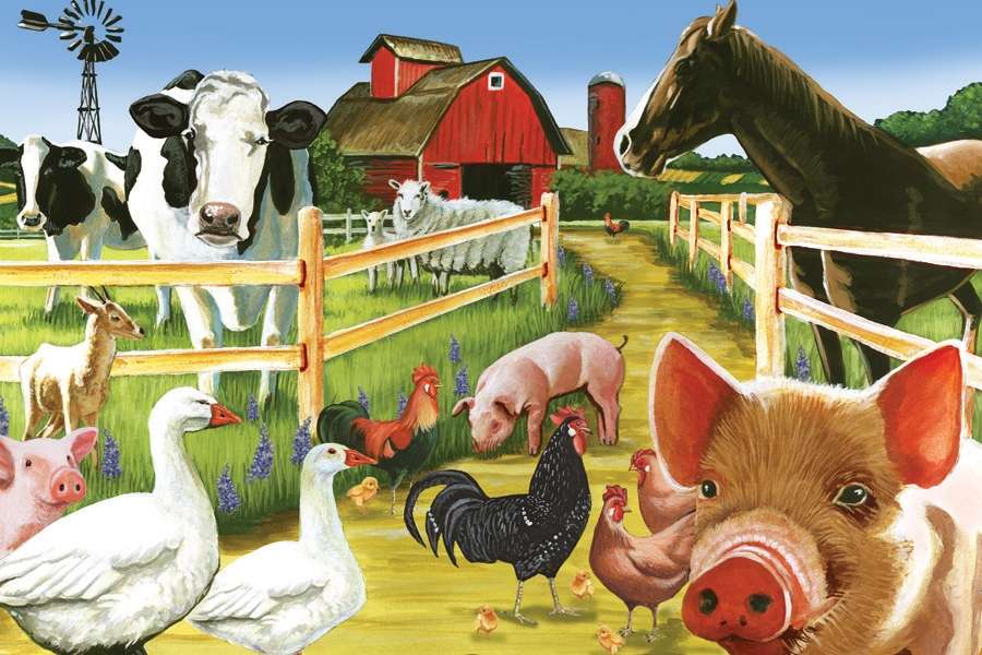 Painted Animals. online puzzle