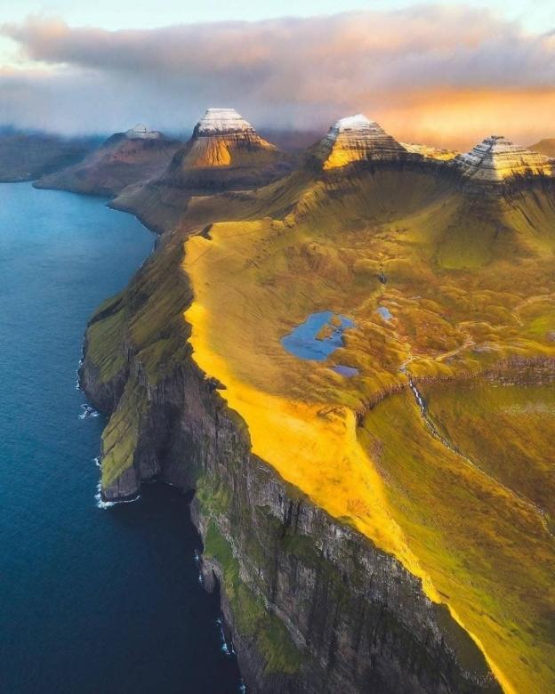 Splendida vista sulle Isole Faroe puzzle online