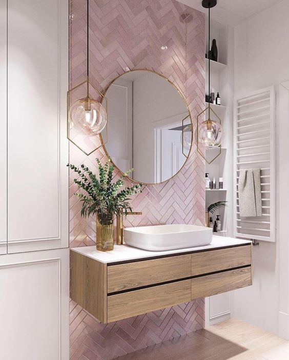 A bathroom in a feminine style jigsaw puzzle online