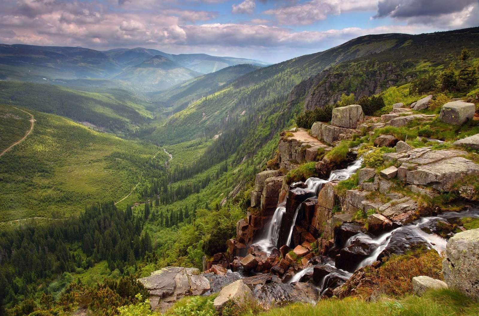 Cascadas de la República Checa rompecabezas en línea