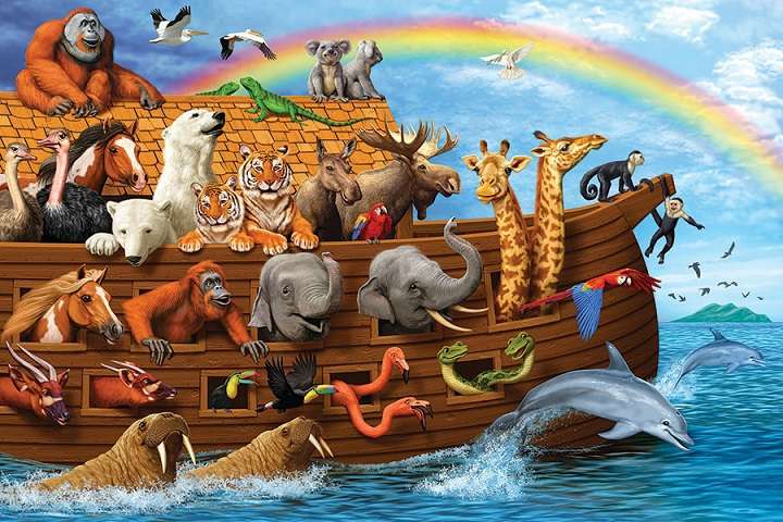 Puzzle with animals. puzzle
