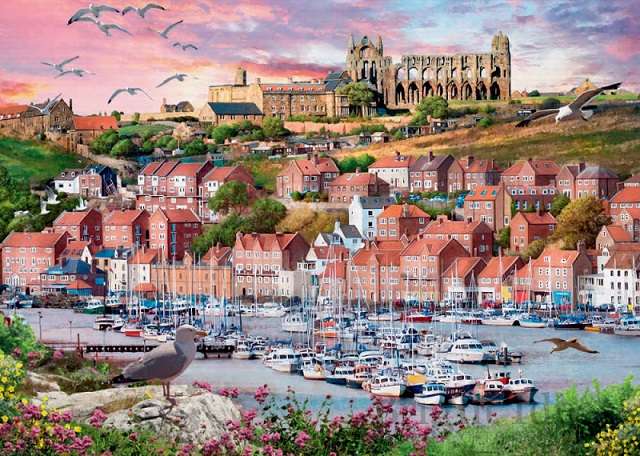 A seaside town. jigsaw puzzle